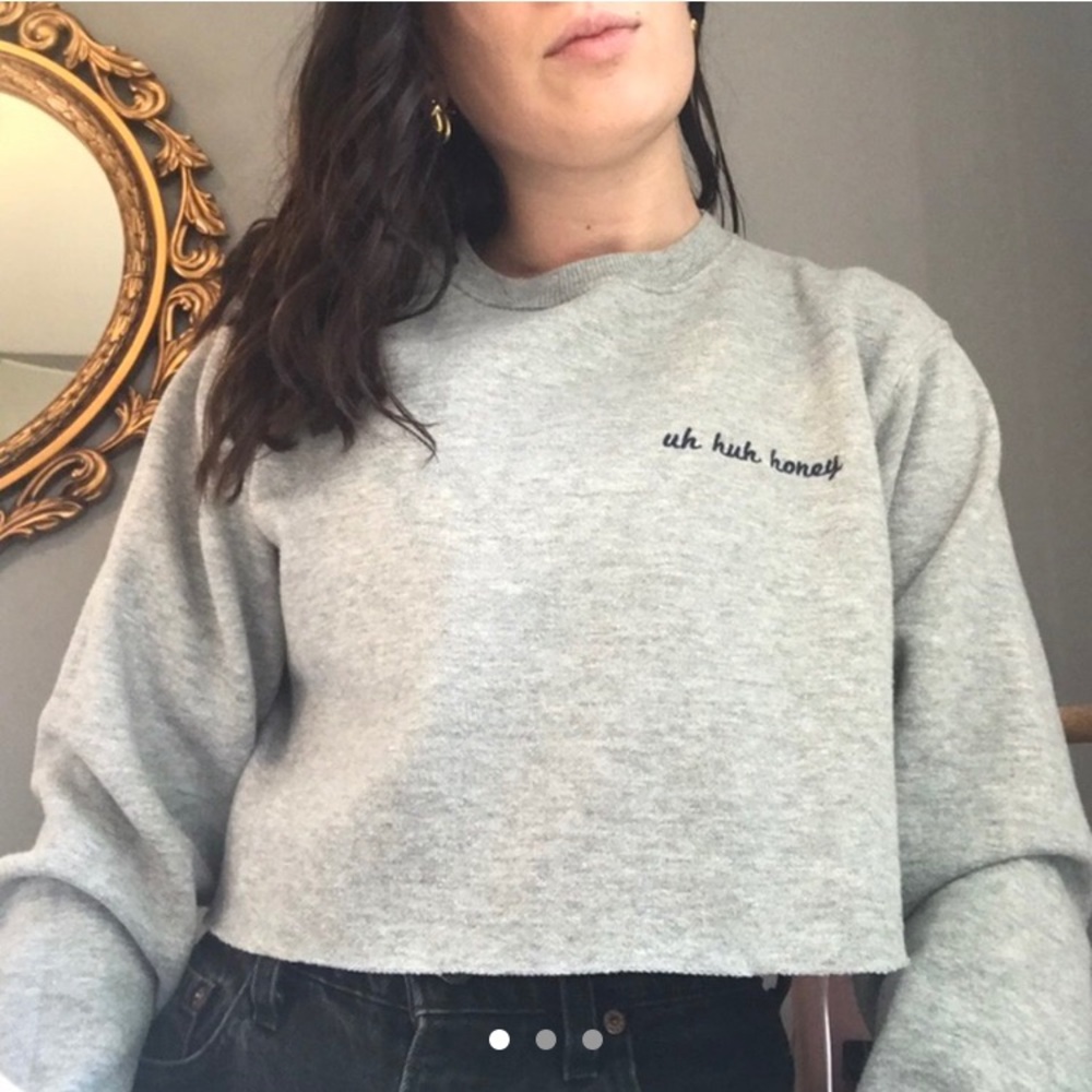 Cropped brandy Melville sweatshirt